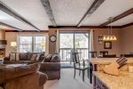 Living and dining overlooking the magnificent Ten Mile Range
